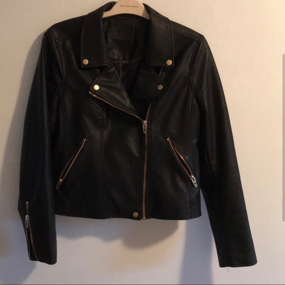 Blanknyc black vegan leather jacket